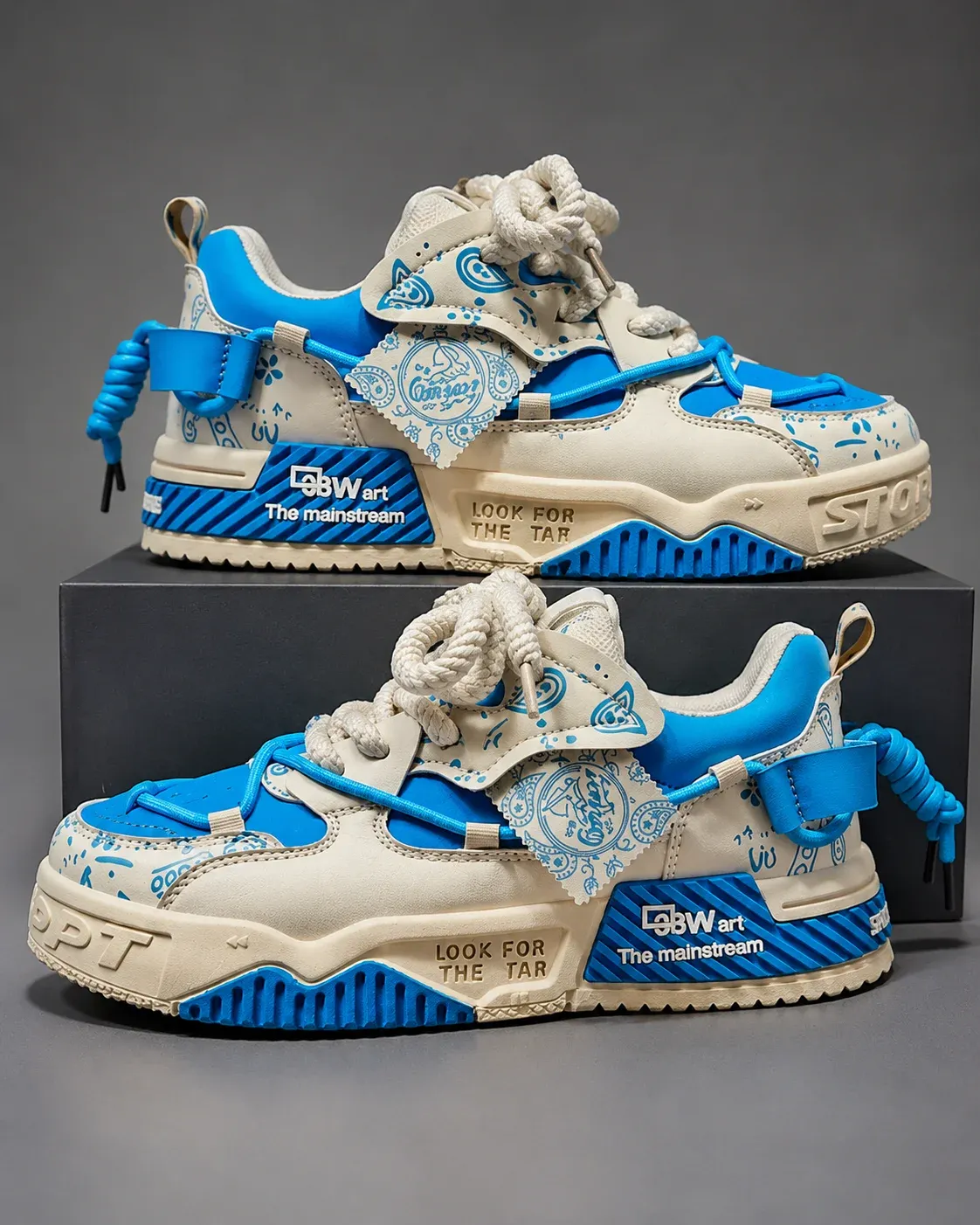 Men's Trendy Chunky Sneakers | Premium Streetwear Casual Shoes
