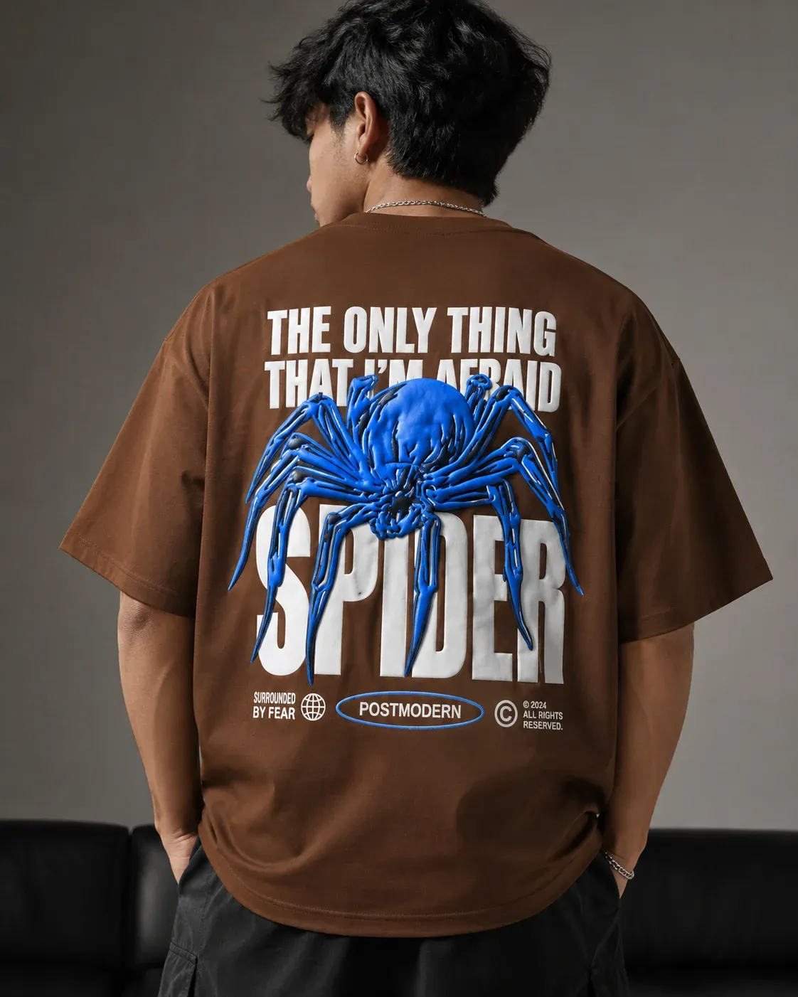 Spider x Oversized Graphic T-Shirt (a1)