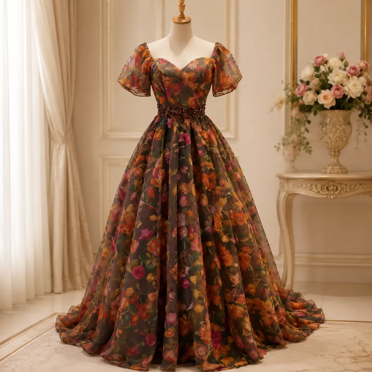 Women’s Autumn Bloom Princess Gown