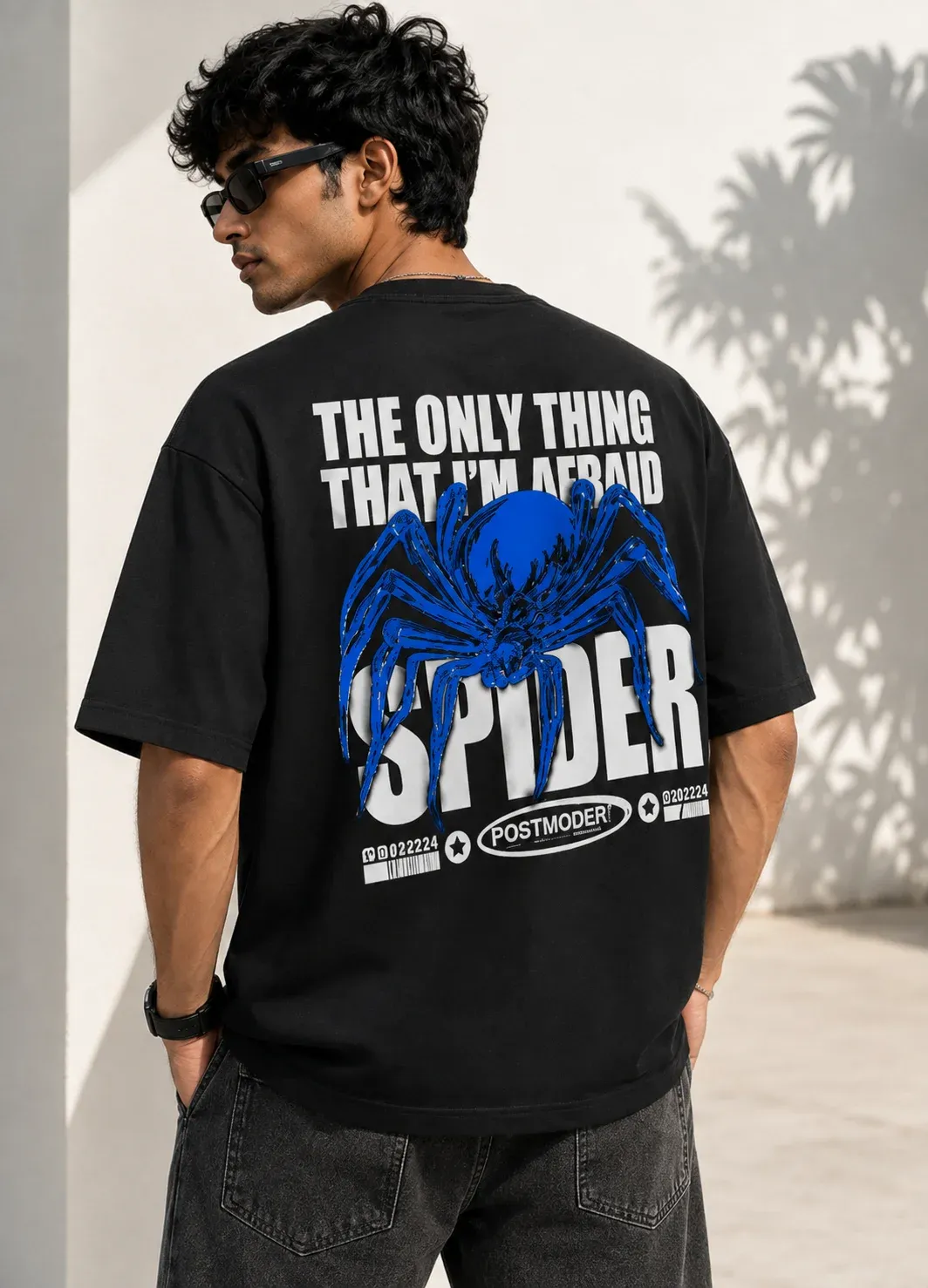 Spider x Oversized Graphic T-Shirt (a4)